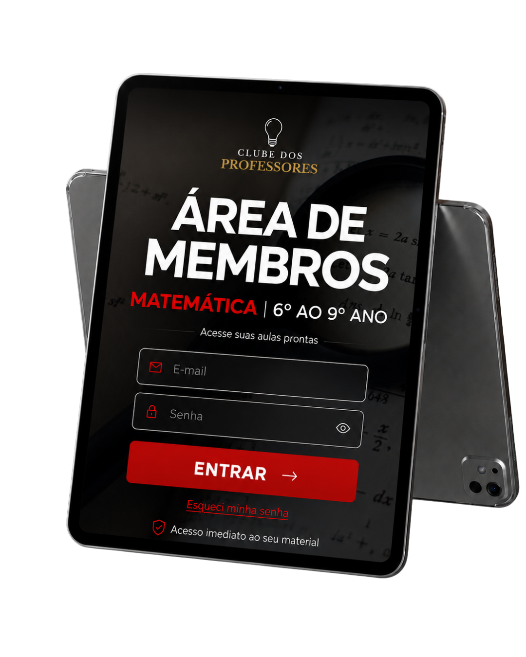Aulas Prontas Pro de Matemática no tablet