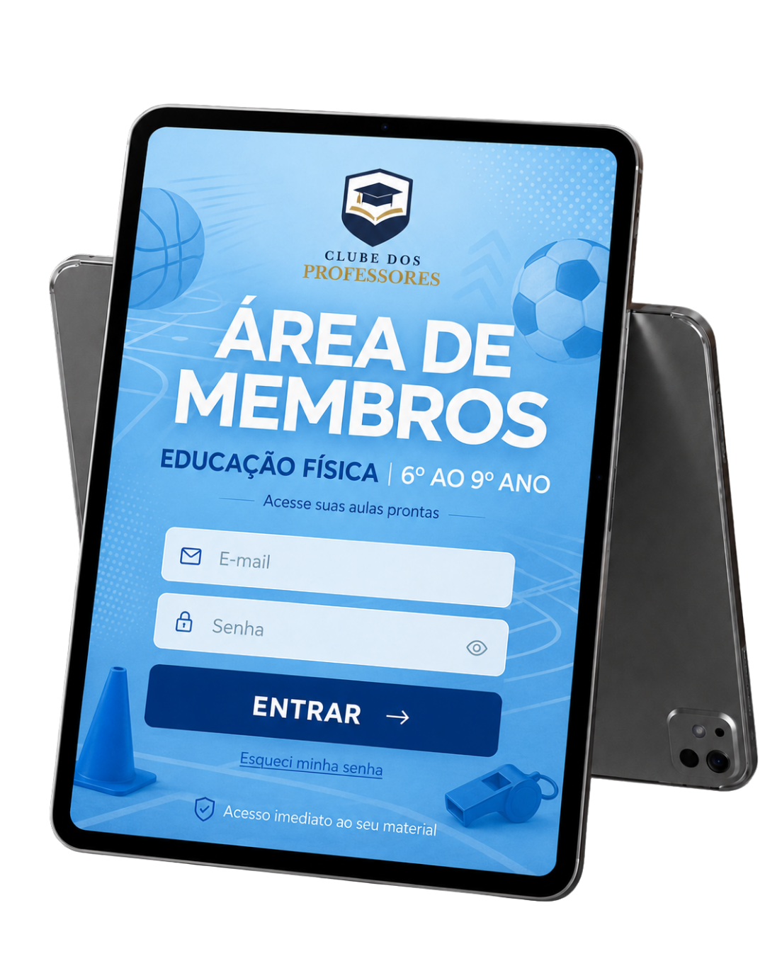 Aulas Prontas Pro de Educação Física no tablet